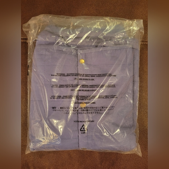 Amuse Society Women’s Seabreeze Quilted Jacket Indigo Blue Palm Tree Size L/XL - Picture 5 of 5